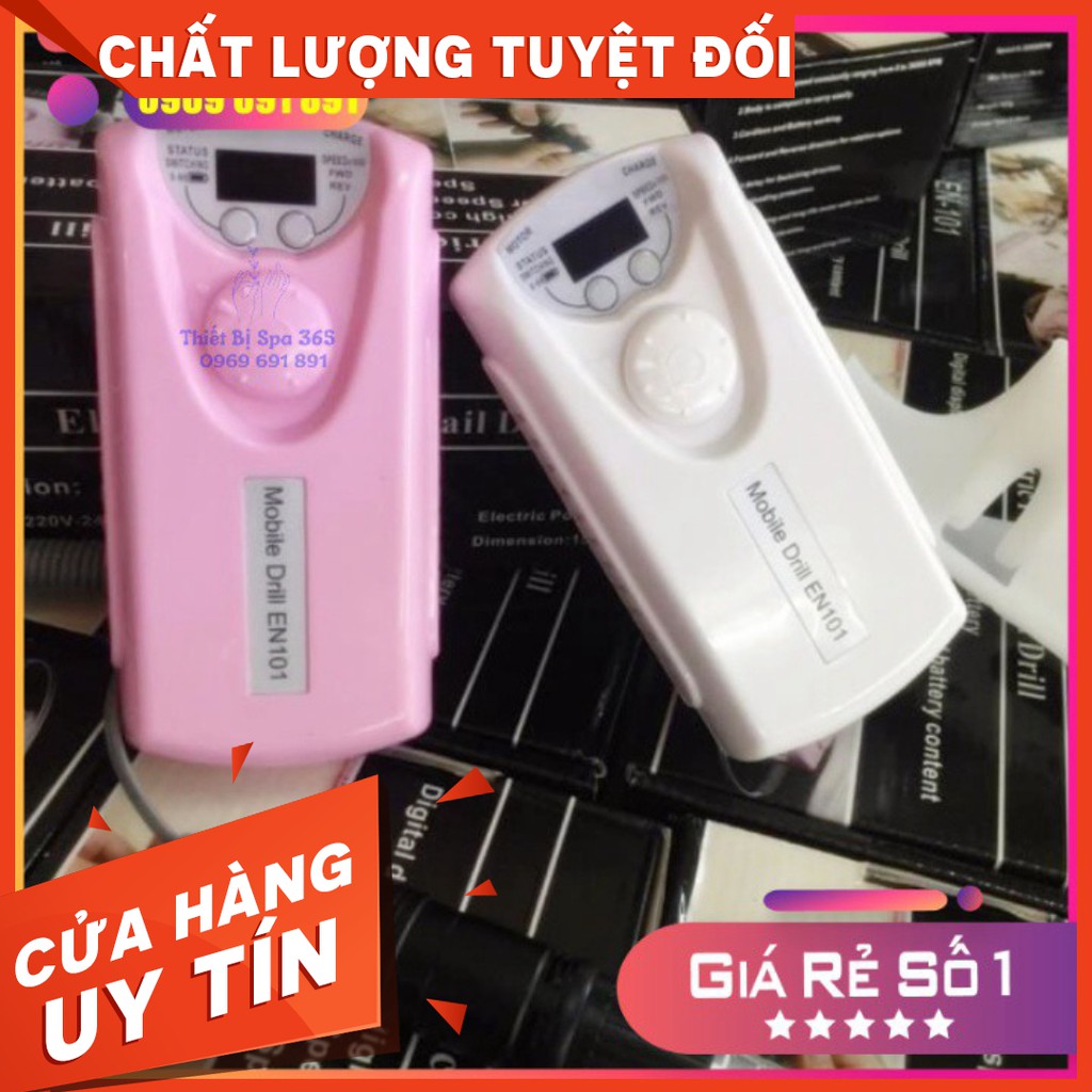 GIẢM GIÁ Máy mài móng tích điện cao cấp Mobile Drill EN101 làm nail chuyên nghiệp