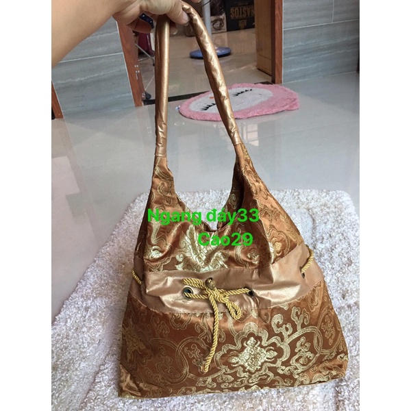 Túi si chất vải gấm dày xịn mới cao