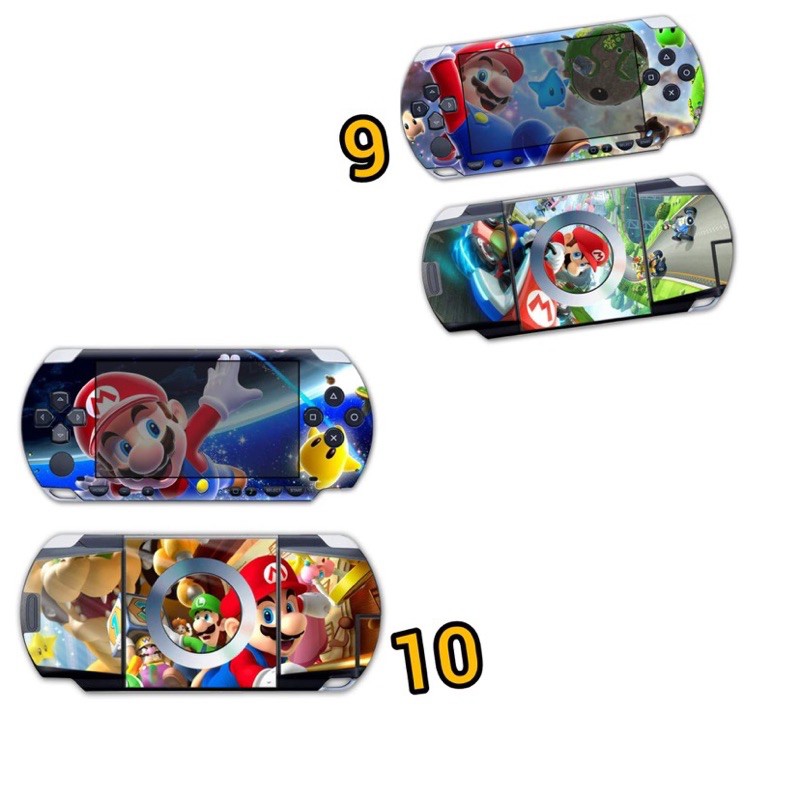 Dán skin lụa Psp 1000 dán decan trang trí psp1000 mẫu 1-10 PSP1000