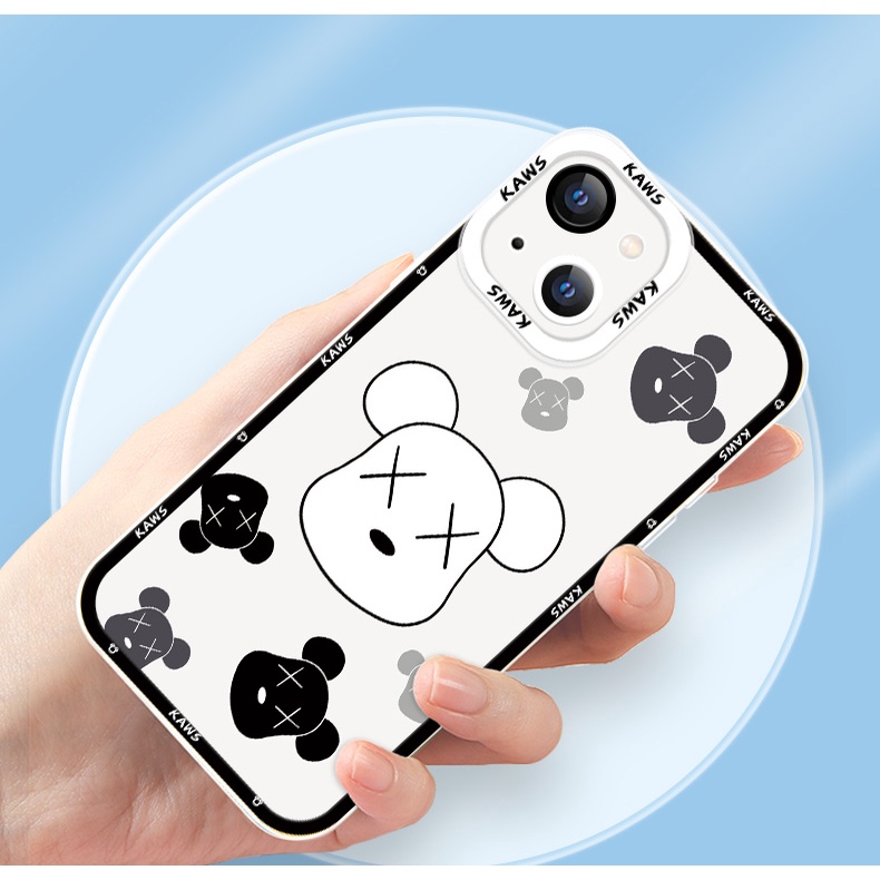 Ốp Điện Thoại TPU Dẻo In Hình Gấu Nghệ Thuật Iphone 11 12 Pro 12 Promax 12 Mini 11 Pro 11 Promax 13 13 Pro 13 Promax Xs Max XR 7 8 Plus