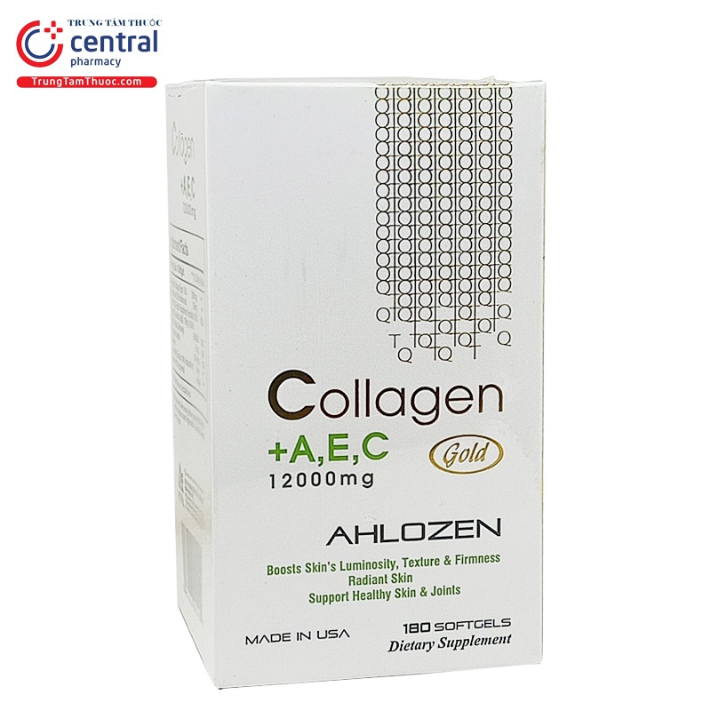 Collagen A E C 12000mg Ahlozen Gold 180 viên