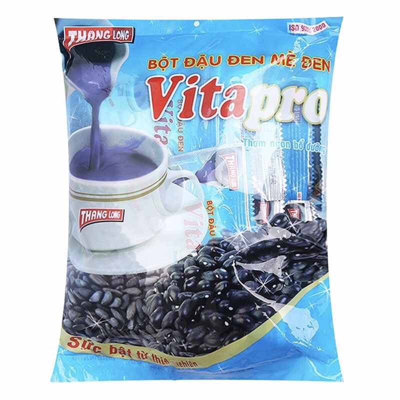 Bột Đậu Đen Mè Đen Vitapro 400G ( Bịch 10 Gói)