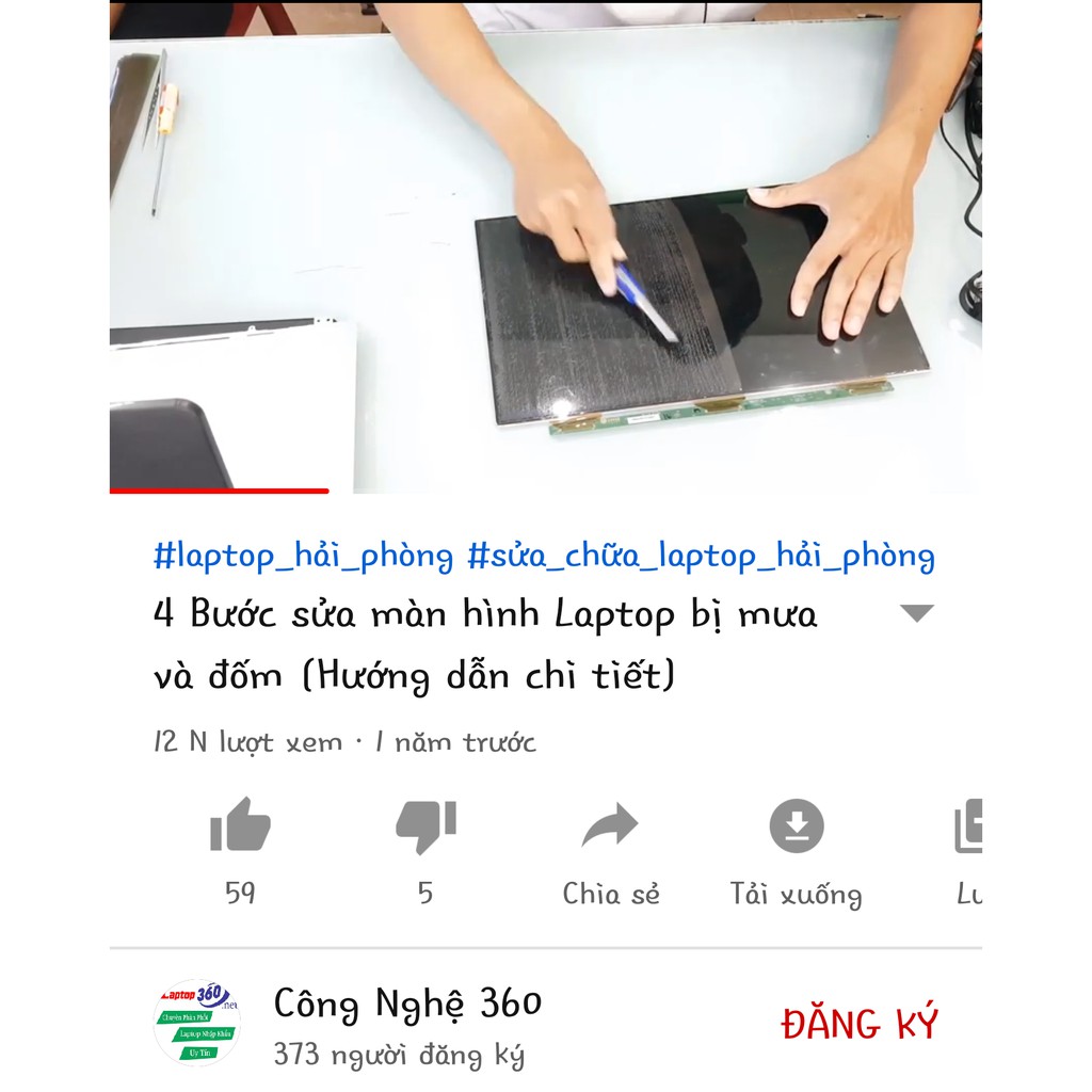 Tấm dán phân cực màn hình Laptop  [sửa mưa- thâm - xước]-[Kèm video hướng dẫn chi tiết]