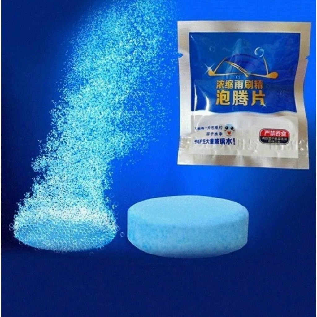 Viên Sủi Rửa Kính Xe Ô tô - Viên Pha Nước Rửa Kính Xe - Làm Sạch Vết Bẩn Trên Đồ Đạc