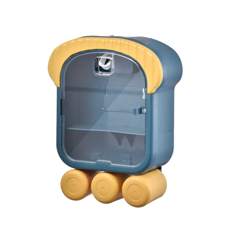 Giá Đỡ Bàn Chải Đánh Răng / Cốc Súc Miệng Gắn Tường Tiện Lợi