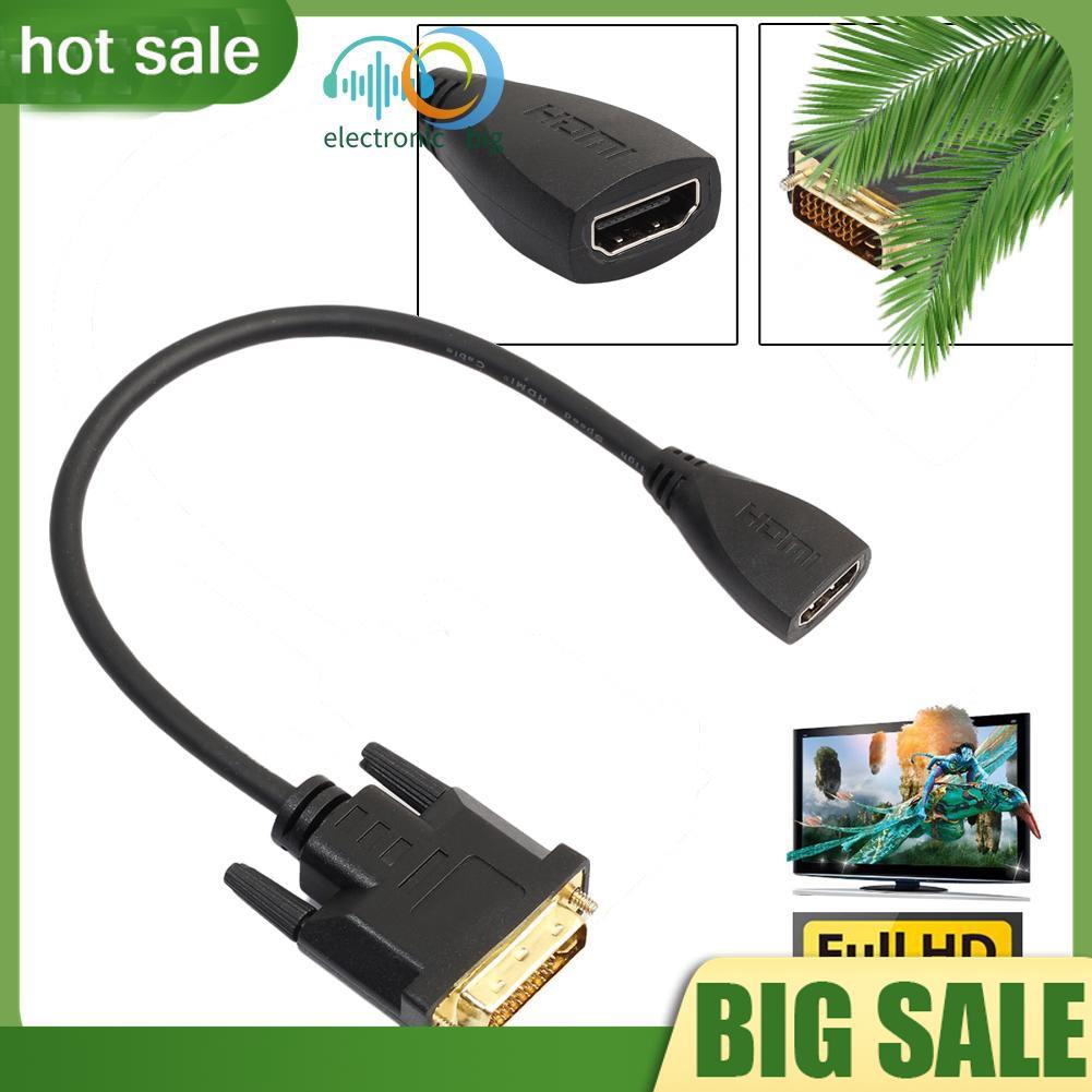 Cáp Chuyển Đổi Dvi-d 24 + 1 Pin Male Sang Hdmi Female Cho Hdtv 1080p