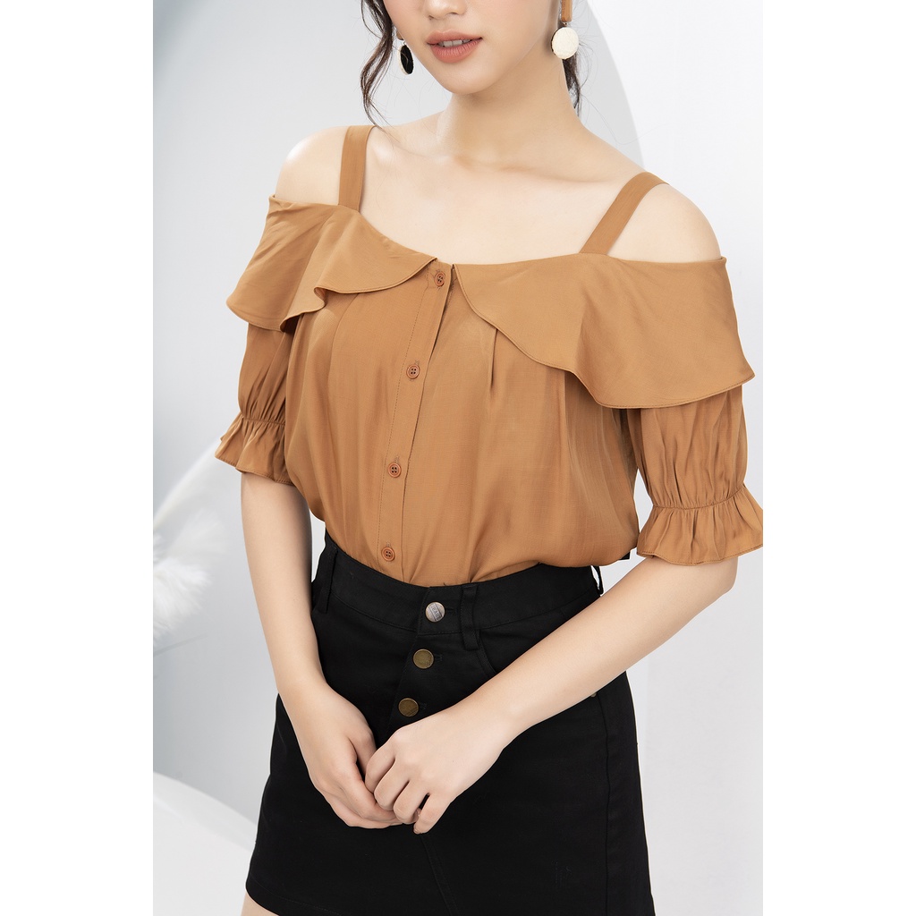 Áo Hai Dây Trễ Vai LUPERI Kiểu Dáng Trẻ Trung Thời Thượng Phù Hợp Đi Chơi Đi Dạo Phố LFSM1148