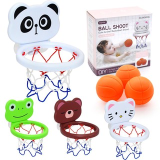 Đồ chơi bóng rổ hình thú ngộ nghĩnh kèm 3 banh hít tường