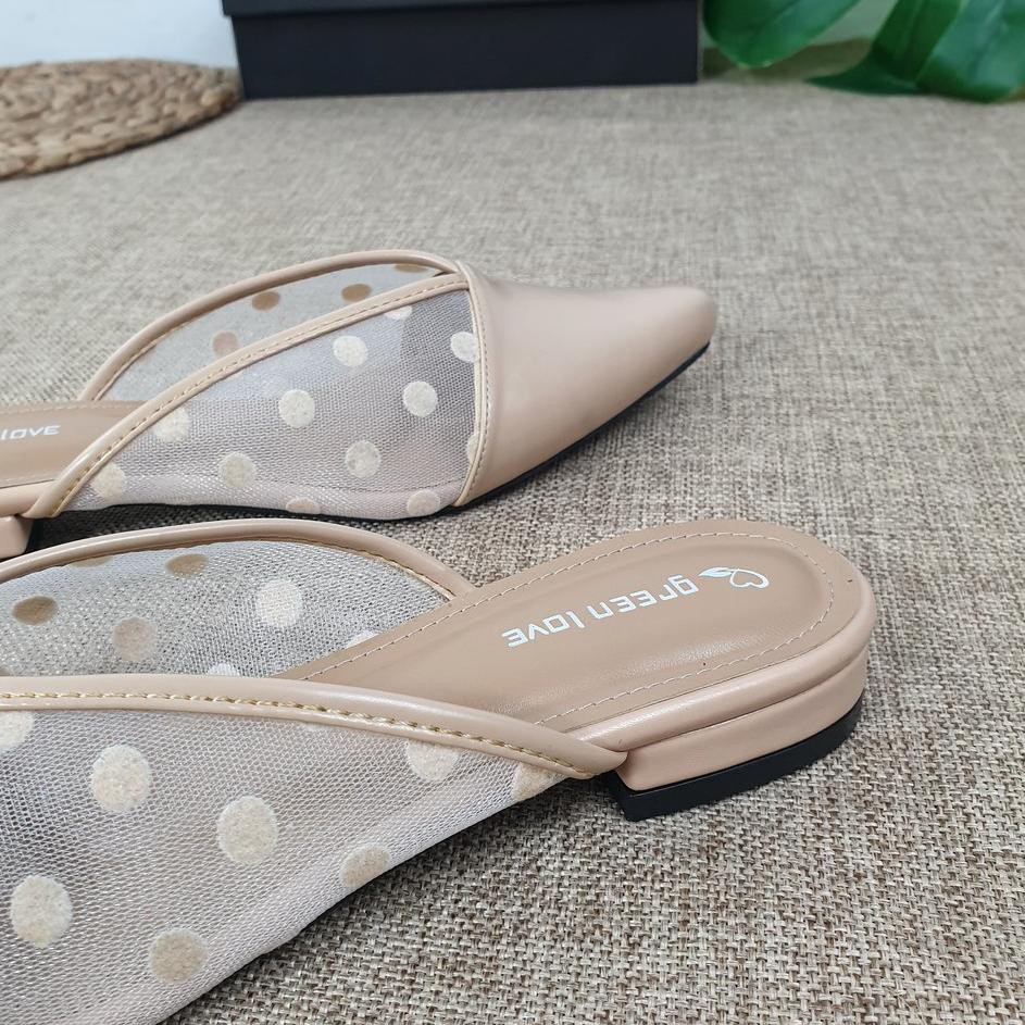 Dép Quai Ngang Họa Tiết Chấm Bi Xinh Xắn | BigBuy360 - bigbuy360.vn