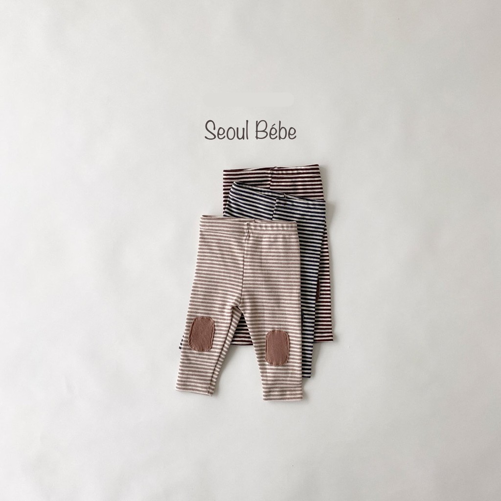 [SALE XẢ] Quần legging kẻ chất dày Bebeholic made in Korea