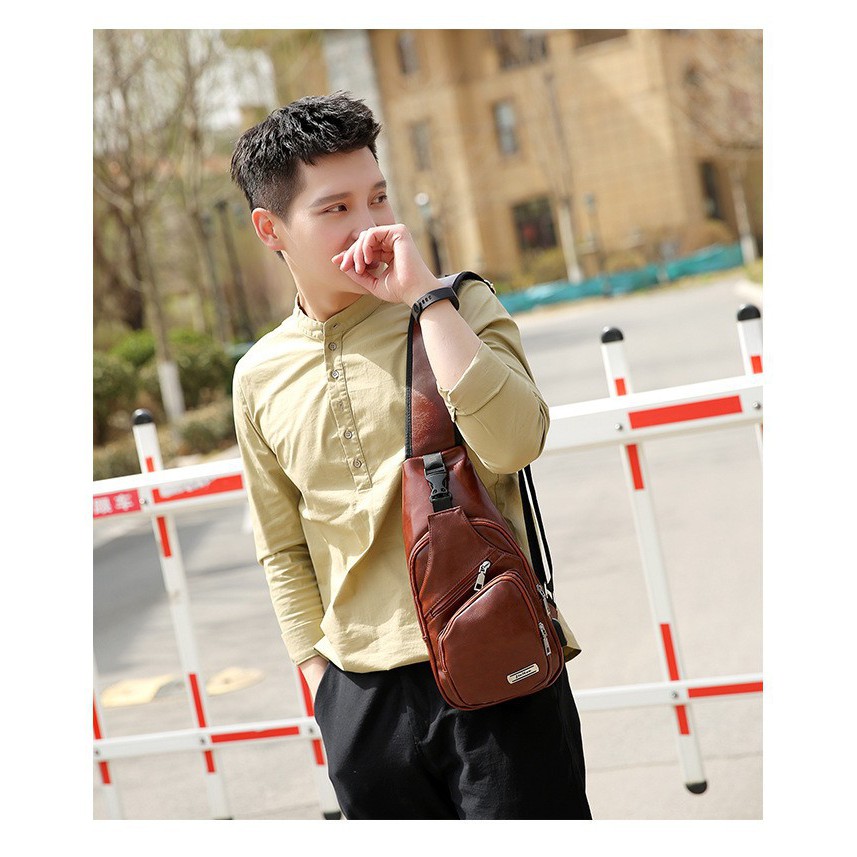 TÚI ĐEO CHÉO DA NAM NỮ, TÚI ĐEO NGANG HÔNG (92642) | BigBuy360 - bigbuy360.vn