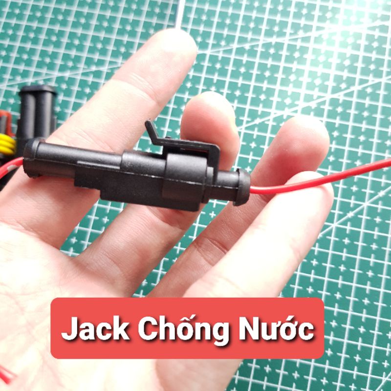 Jack Nối Chống Nước Dùng Cho Xe Máy, Xe Hơi , O Tô Waterproof Electric ConnectorCút Nối Tiện Dụng 1P 2P