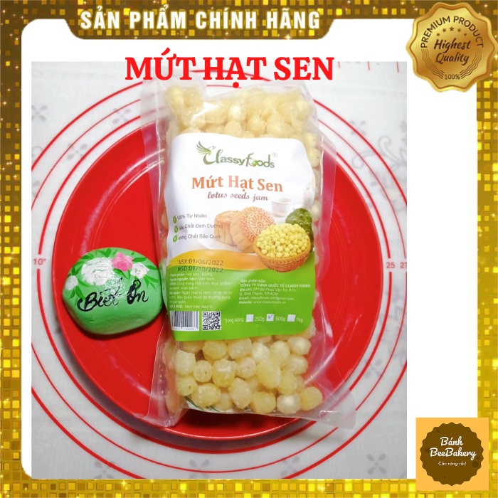 MỨT HẠT SEN loại 1 dùng làm nhân bánh TRUNG THU, bánh NGỌT...