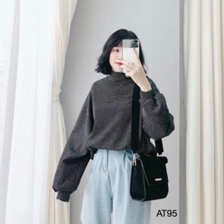 Áo nỉ dày cổ lọ 5p at95