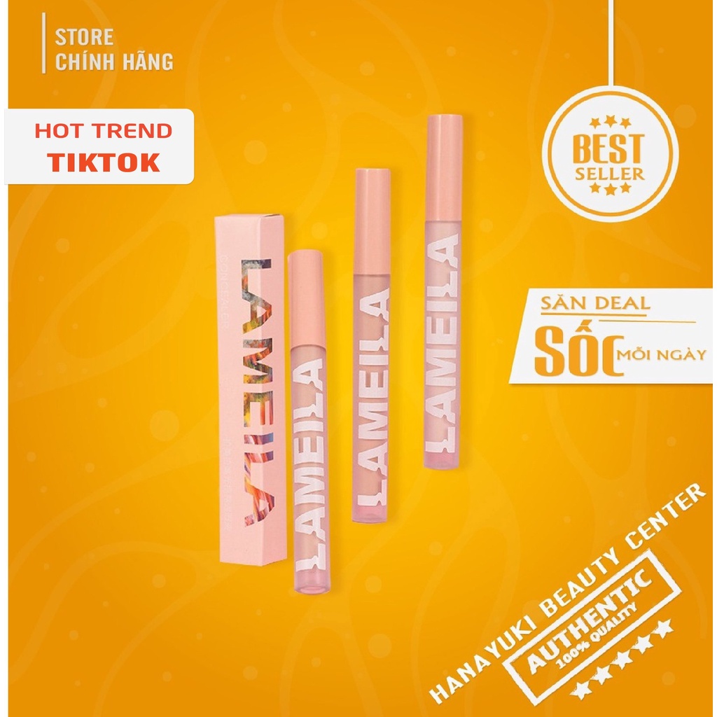 Kem che khuyết điểm mịn lì hợp mọi tông da kiểm soát dầu Lameila Concealer The Saem Cover Perfection - Hanayuki Asia