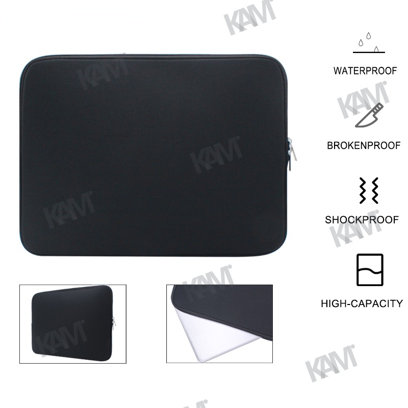 Túi Đựng Laptop Mềm Nhẹ Chống Sốc Chống Thấm Nước Có Khóa Kéo Cho Macbook 13-15.6 Inch