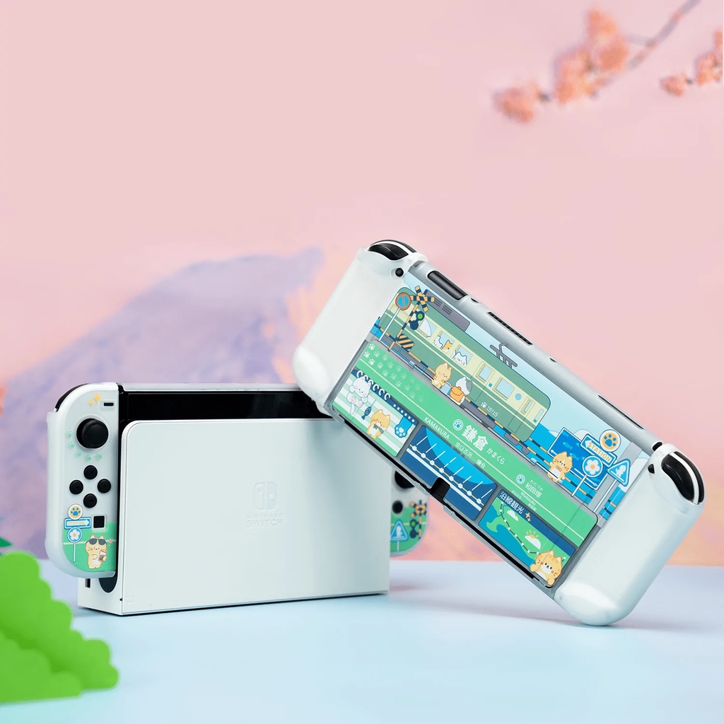 Vỏ Bảo Vệ Hình Mèo GeekShare Cho Switch OLED