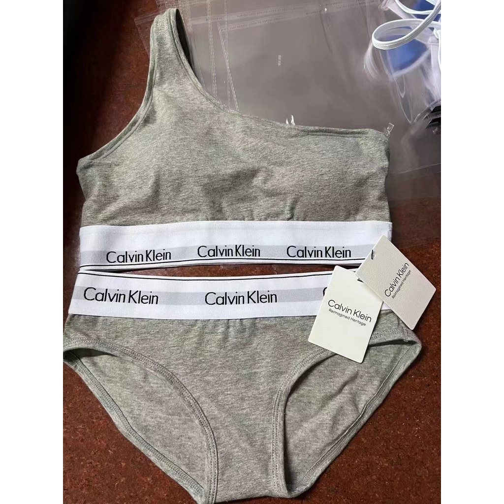 Set 2 Món Áo Bralette Một Vai + Quần Ngắn - Cotton Hiện Đại