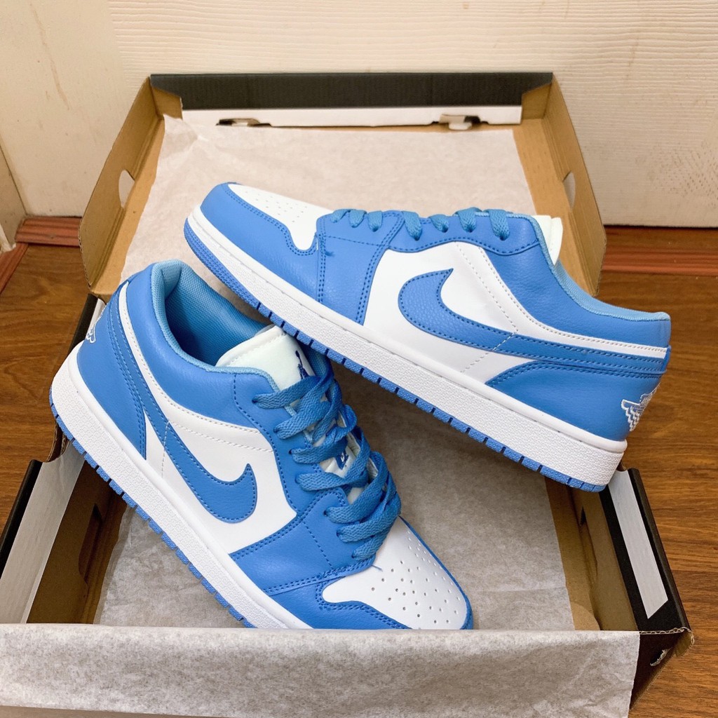 [ Full Box ] Giày Thể Thao jd1 low Trắng Xanh 11 SC [FREESHIP]