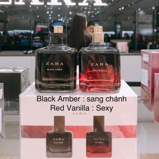 SET 2 CHAI NƯỚC HOA ZARA RED VANILLA + BLACK AMBER