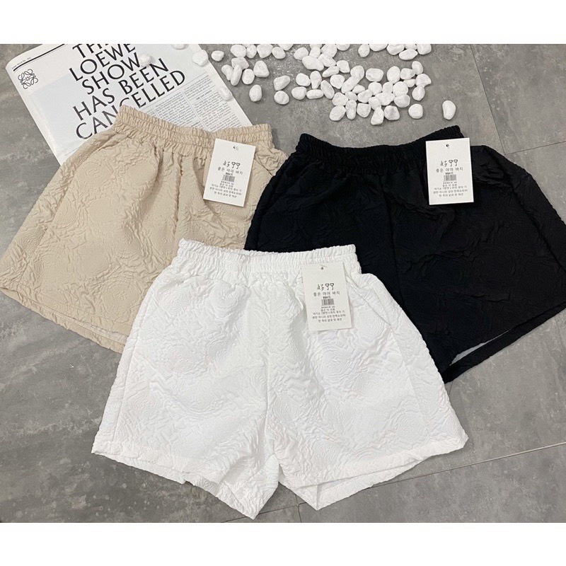 Quần short nữ dập nổi 3D hình hoa phối nhiều kiểu năng động SF150 | BigBuy360 - bigbuy360.vn