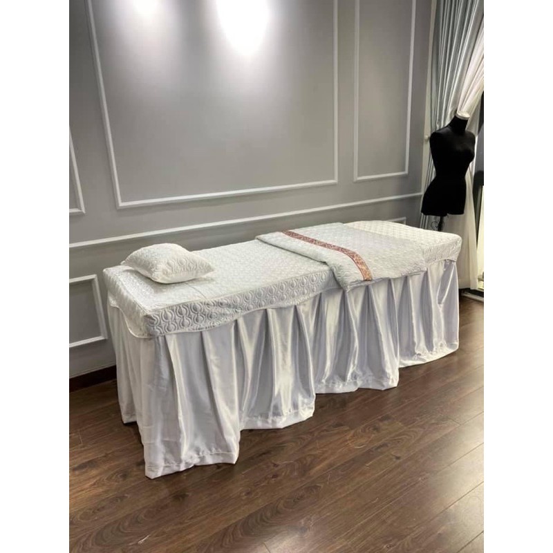 Ga/ Drap giường spa, phun xăm, nail mi chất phi lụa chần bông cực sang chảnh | BigBuy360 - bigbuy360.vn