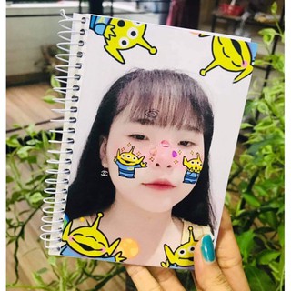 Sỉ sổ tay lò xo in hình ghi chữ theo yêu cầu của khách làm  sổ ghi chép học tập viết nhật kí gồm 200 trang giá sỉ 35k
