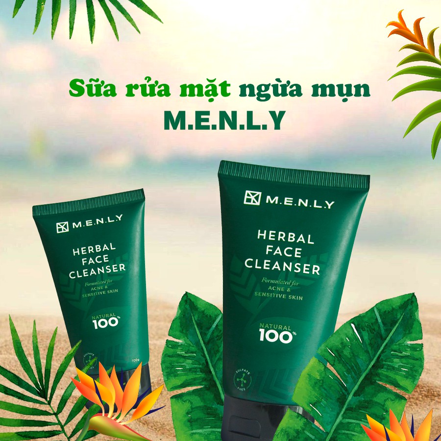 Sữa Rửa Mặt Cho Nam Menly Thiên Nhiên 100ml