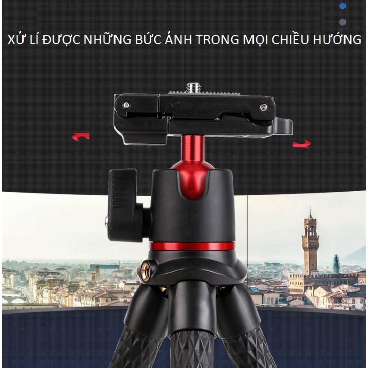 GIÁ ĐỠ ĐIỆN THOẠI, MÁY ẢNH, MÁY QUAY BẠCH TUỘC YT-138A CÓ GIMBAL