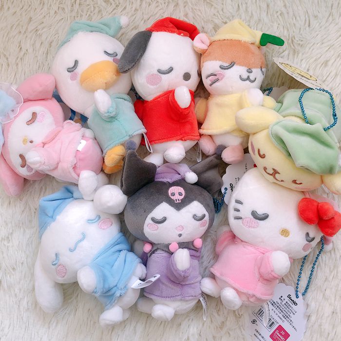 SANRIO Móc Khóa Búp Bê Nhồi Bông Dễ Thương