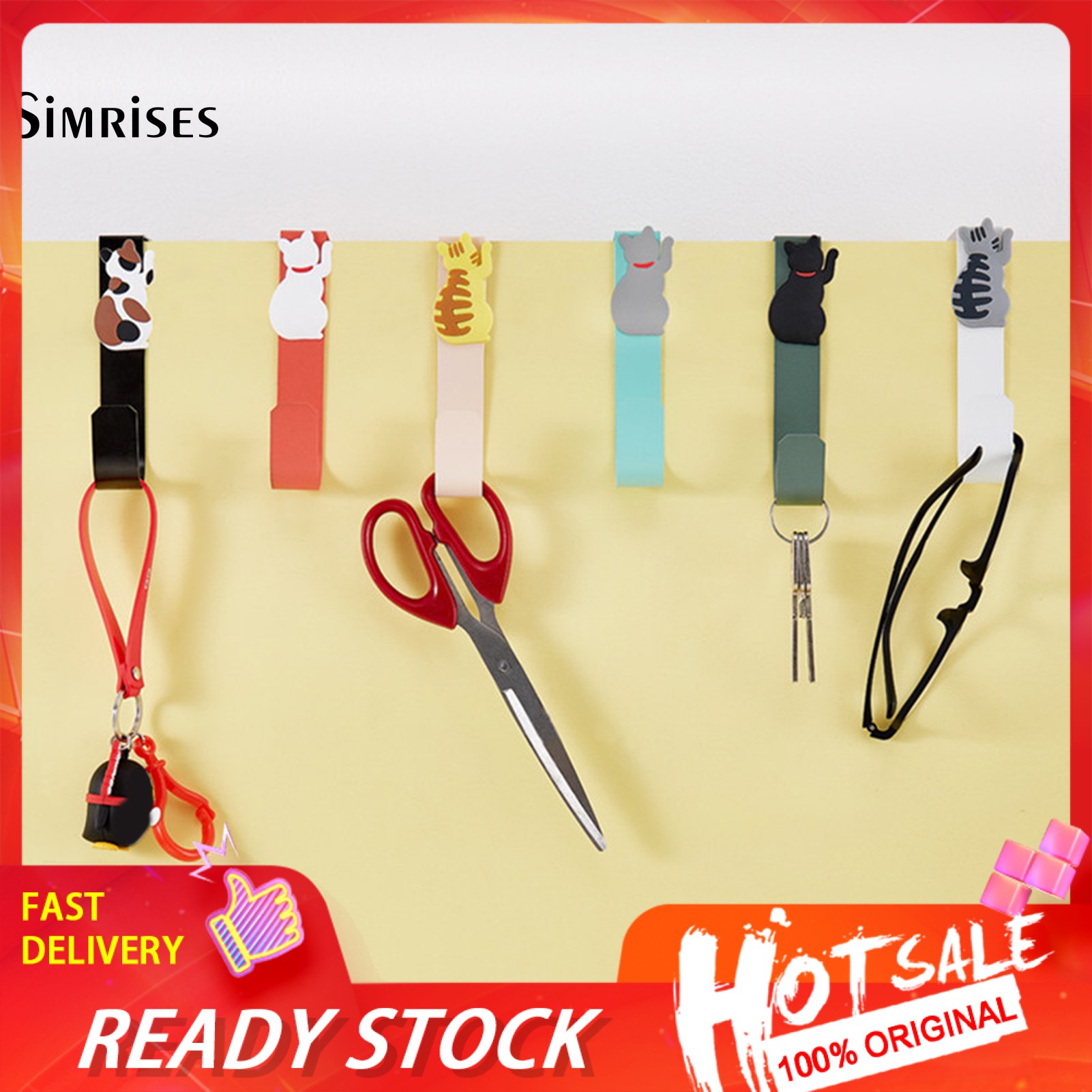 Simrises Home  Life Home Accessories Hanger Hanging Hanger Hooks Save Space for Bedroom