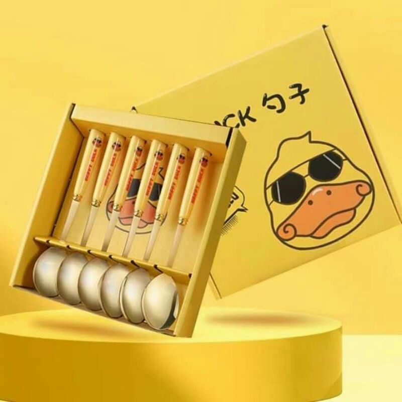 6 Thìa Vịt Vàng Duck Siêu Xinh. ĐTBX