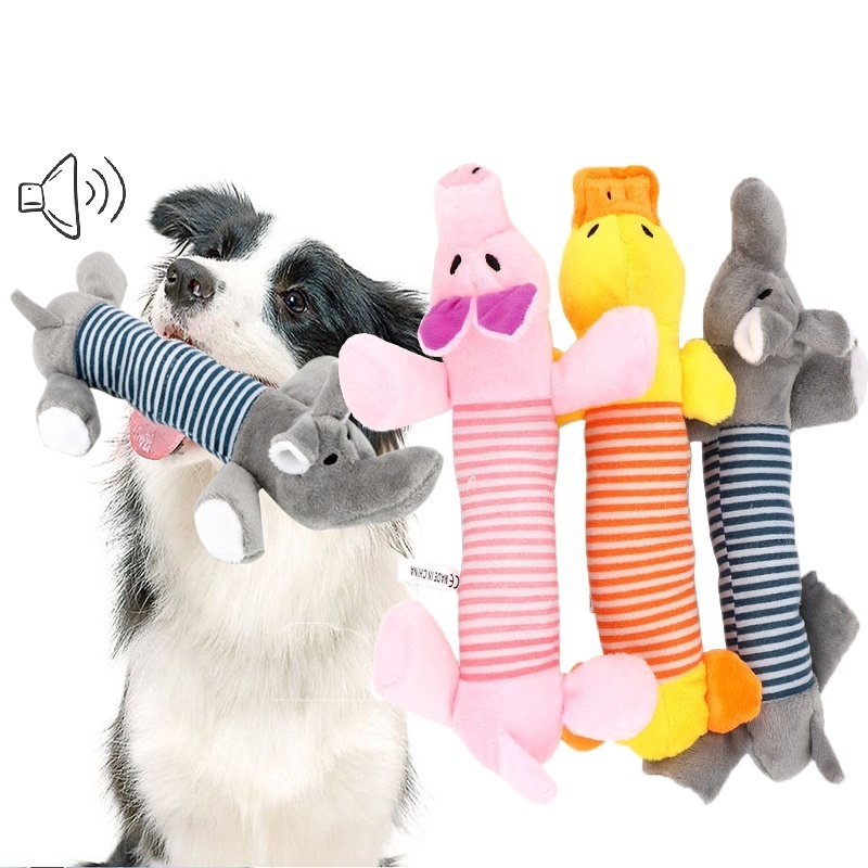 Dog Pet Puppy Plush Sound Plush Chew Squeaker Đồ Chơi Có Tiếng Kêu