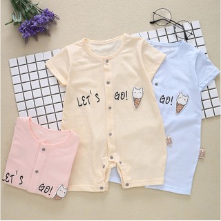 Bộ body cộc tay vải mỏng mát cho bé trai bé gái mẫu mới nhất hè 2023 TSS031