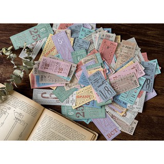 Sticker ticket dạng gập