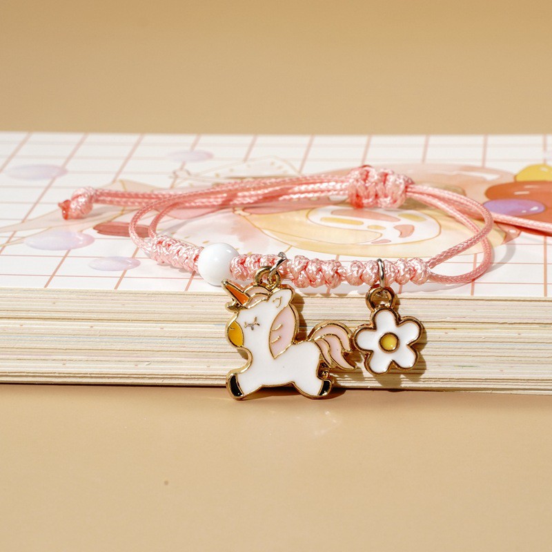 Vòng Tay Đan Dây DIY - Vòng gốm phối charm Mặt Kim Loại Hoạt Hình Đáng yêu Molangshop | BigBuy360 - bigbuy360.vn