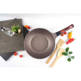 Chảo đá Queen Art Hàn Quốc 20cmx5.1cm- chống dính siêu bền, đáy từ, nông lòng. Nhập khẩu. QAK20-IB