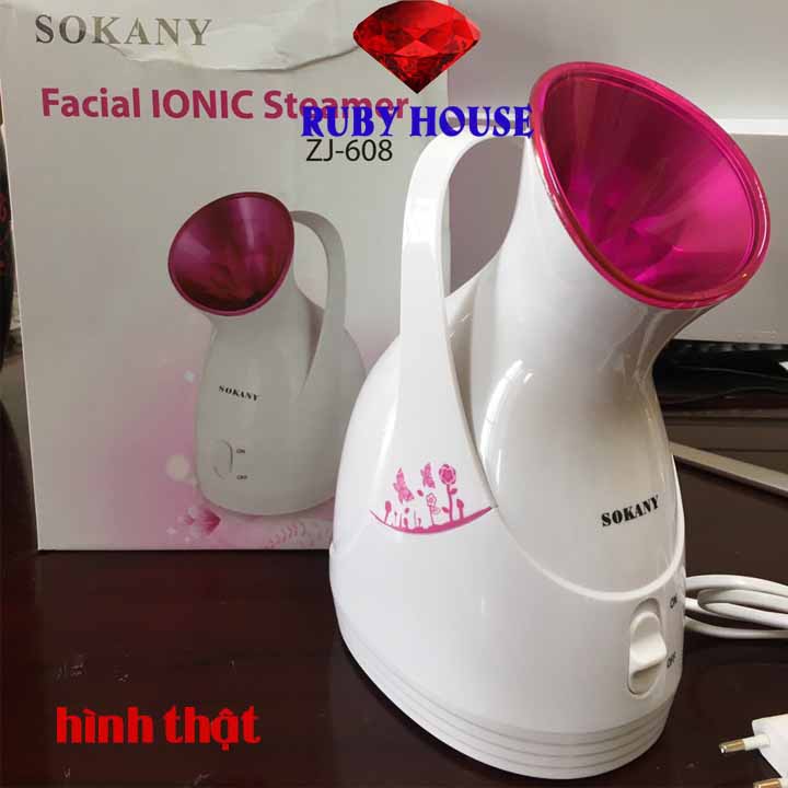 [BH 1 đổi 1]Máy xông hơi mặt Sokany ZJ-608 cao cấp CHÍNH HÃNG - Ruby House