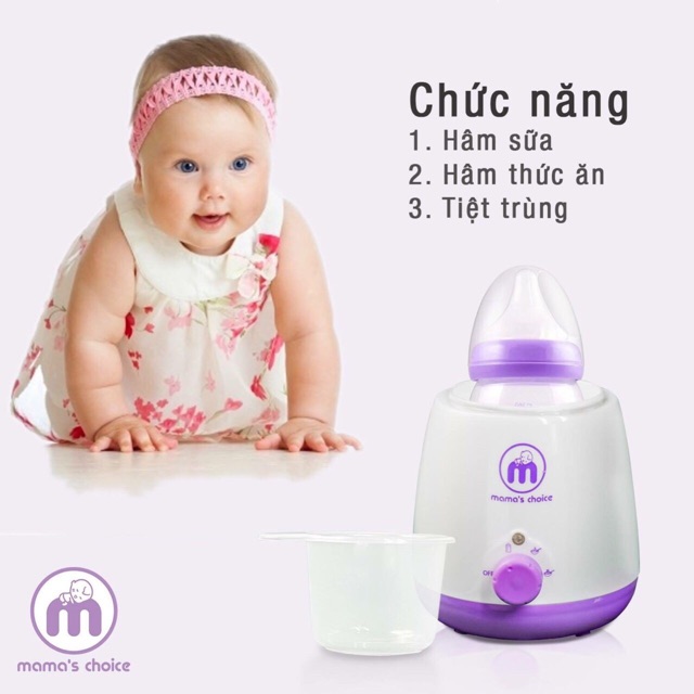 [Mã 267FMCGSALE giảm 8% đơn 500K] Máy hâm sữa siêu tốc đa chức năng Mama’s Choice