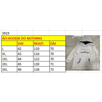 Áo Hoodies Unisex DRESSBARN - TO DO LIST NOTHING - 3919