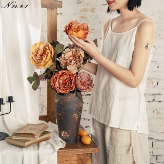 Hồng misaky, hoa lụa cao cấp, hoa giả decor trang trí nhà cửa 14.9.1
