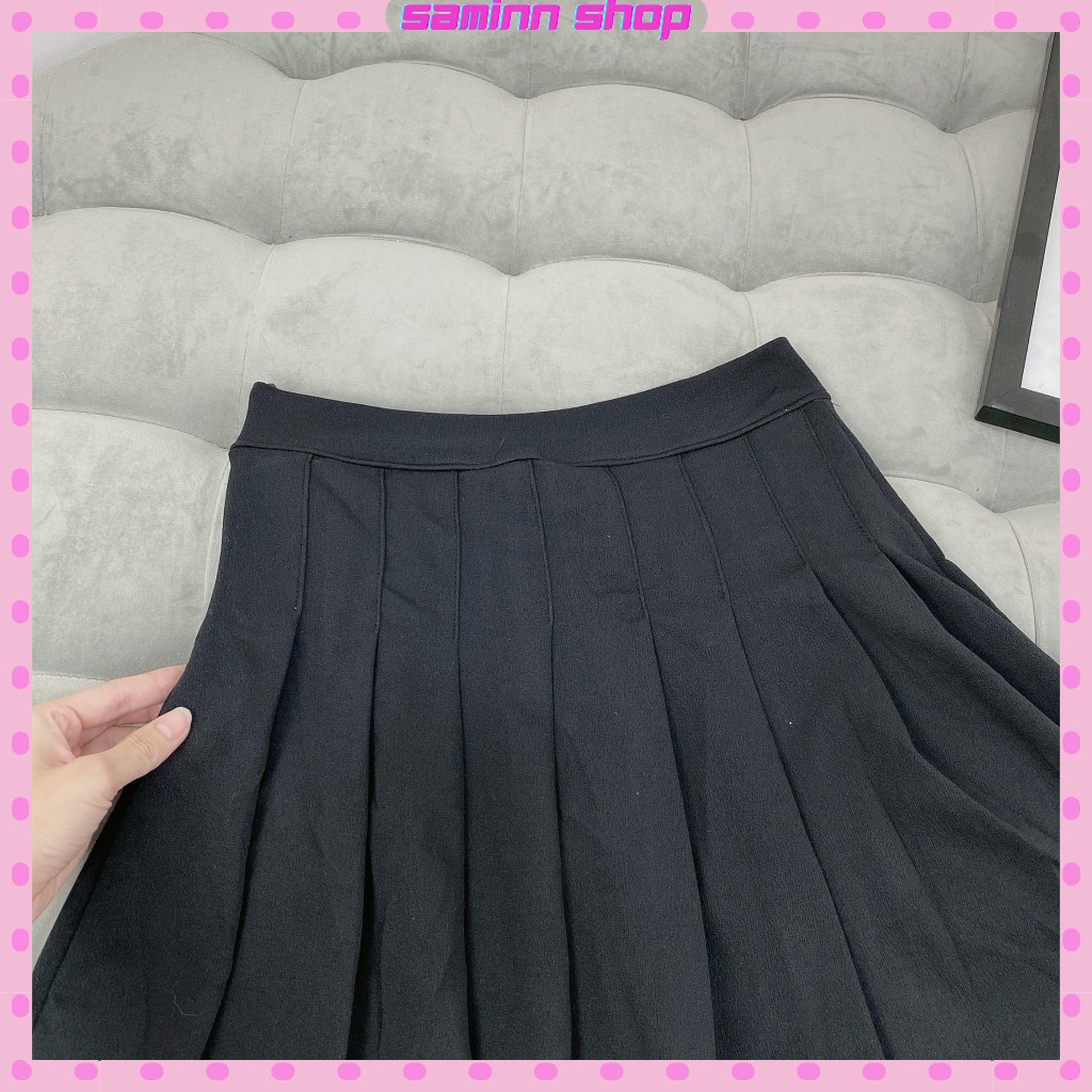 Chân váy chữ a ngắn lưng cao công sở xếp ly, chân váy xếp ly ngắn kiểu tennis SS51 | BigBuy360 - bigbuy360.vn