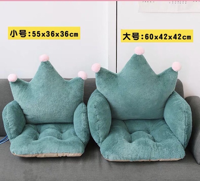 Đệm lót ghế tựa nệm ngồi mềm văn phòng gia đình vương miện, tai mèo, tai thỏ dễ thương nhã nhặn ngồi thoải mái dễ chịu