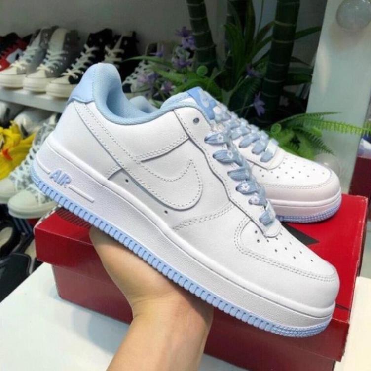 Giày AF1 Đế Trắng Hồng, Giày Sneaker AIR FORCE Trắng Xanh mẫu mới hàng cao cấp | BigBuy360 - bigbuy360.vn