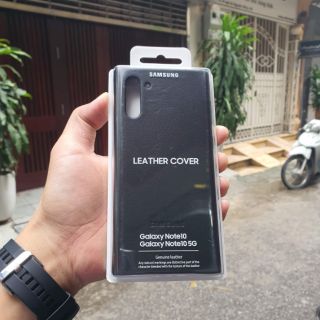 Ốp lưng Leather Cover Note 10 - Note 10 Plus chính hãng Samsung