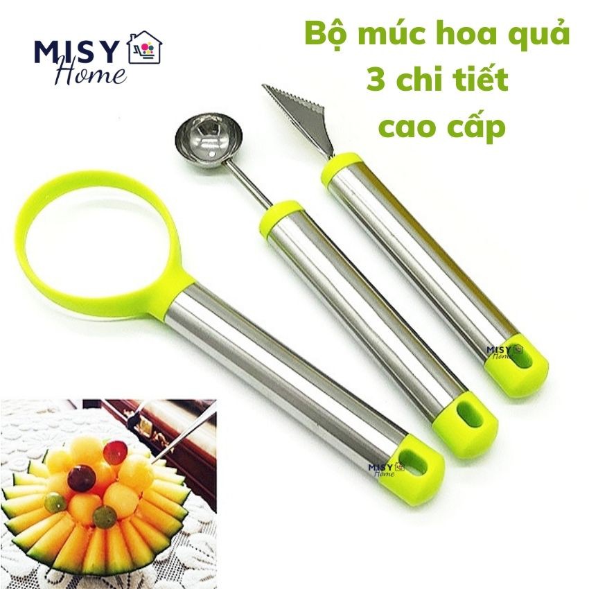 Bộ múc trái cây hoa quả trang trí món ăn MISY HOME