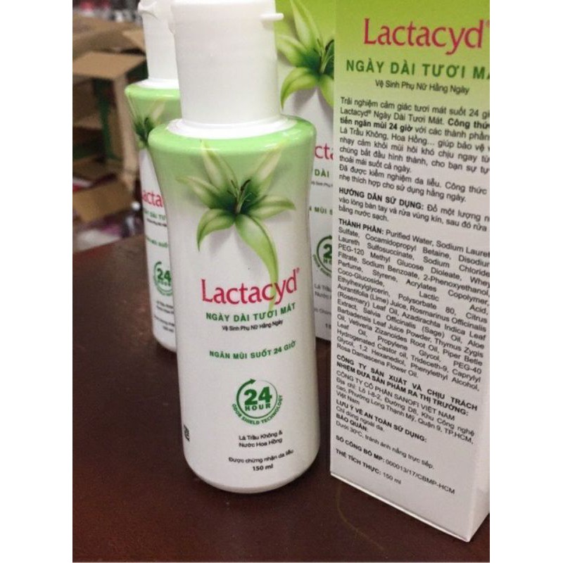 Dung Dịch Vệ Sinh Lactacyd 150ml-25ml Lá Trầu Không-