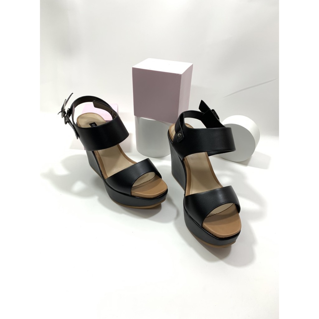 Sandal đế xuồng 2 quai 10cm giày T&H