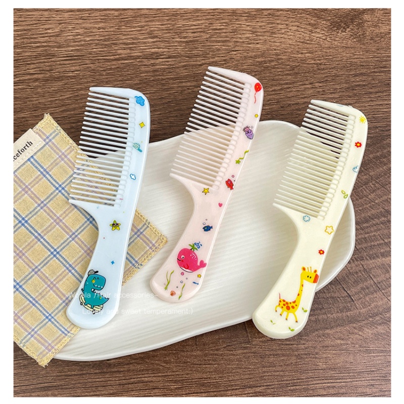 Set 2 Lược Chải Tóc Hình Bánh Macaroon Dễ Thương Cho Bé Gái