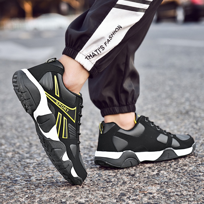 Đôi Giày Thể Thao Bằng Da PU Mềm Thoáng Khí Size 36-45 Dành Cho Nam